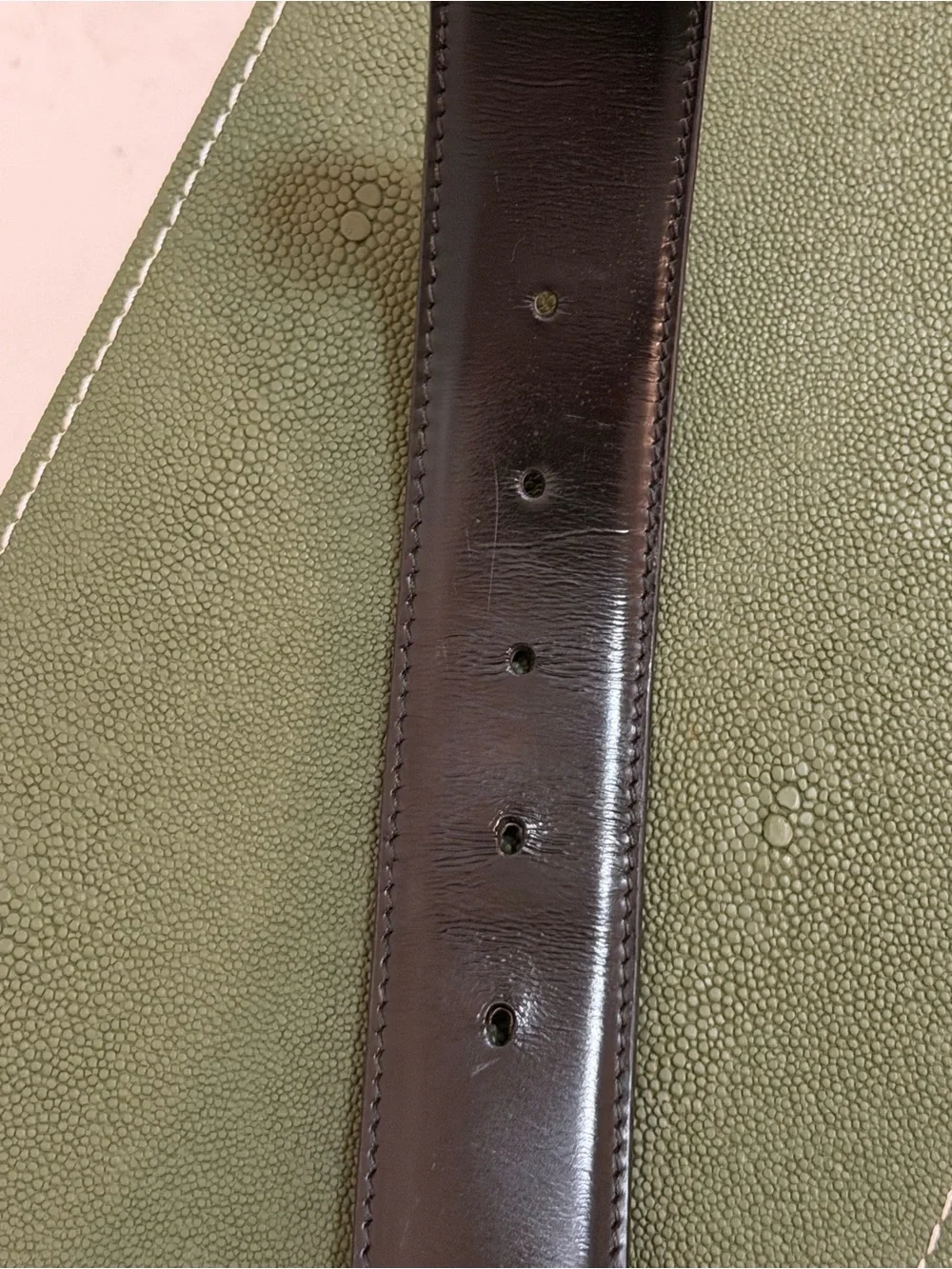 Christian Dior Men’s Reversible Belt with Silver Signature CD Buckle (85 CM)